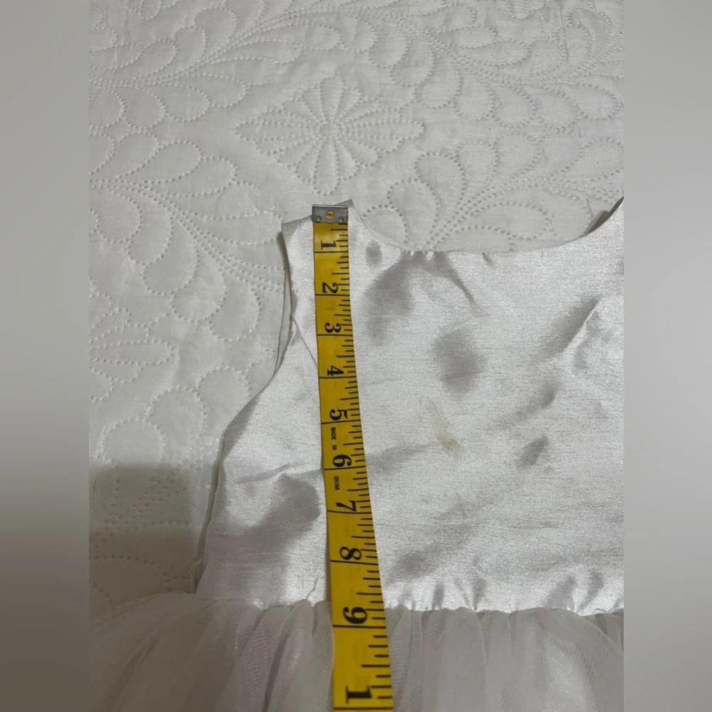 David's Bridal White Gown For Girl - Picture 9 of 16